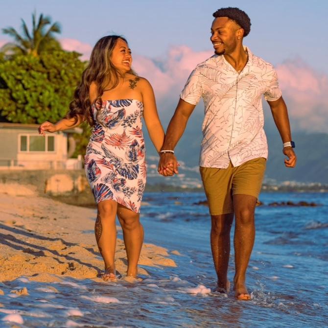 December 2023. Engagement photos pt. 3 + AJ’s first time in Hawaii!