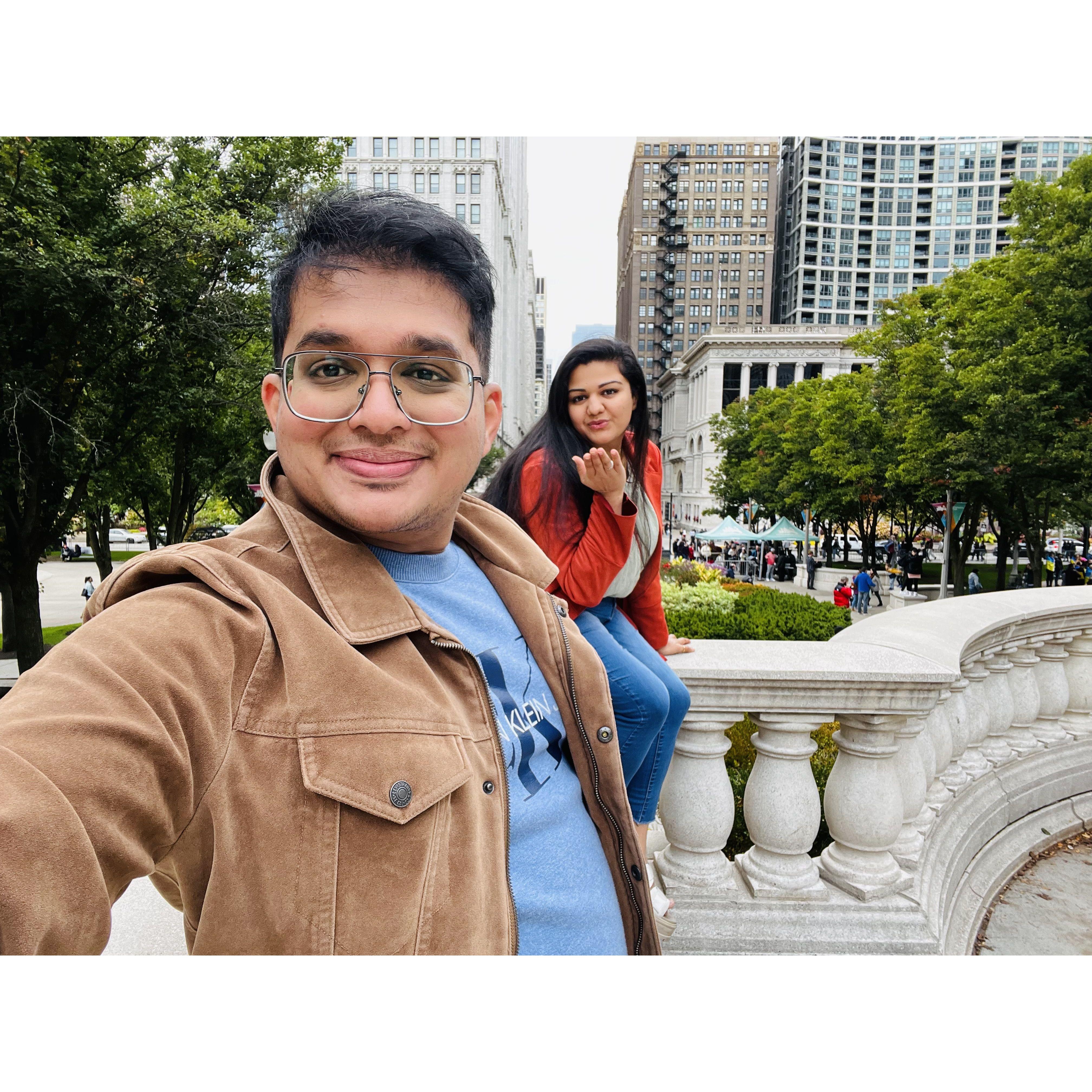 Shreeya's 1st Visit to Chicago to Meet Jenish. 
We spent some wonderful time exploring Chicago and got to know each other better! 
#NamasteChicago