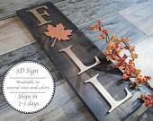 Fall Wooden Sign - Fall Wall Decor - Fall...