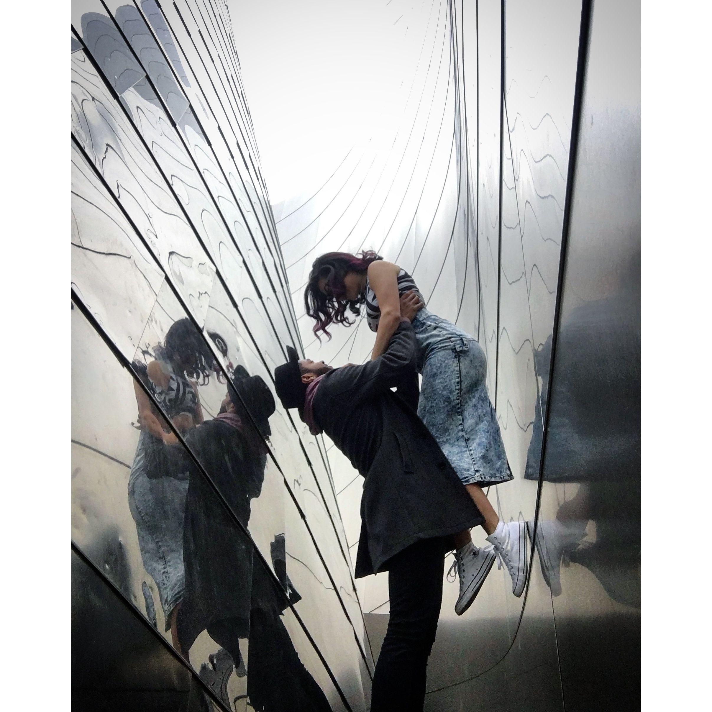 A cute date to downtown and in true LC fashion, an impromptu photoshoot at Walt Disney Concert Hall