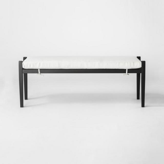 Fairmont Metal Patio Dining Bench - Linen - Threshold™