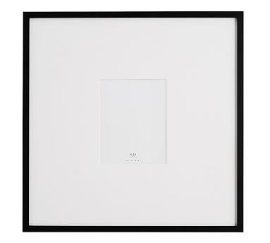 Wood Gallery Oversized Mat Frame - 8x10 (25x25 overall) - Black