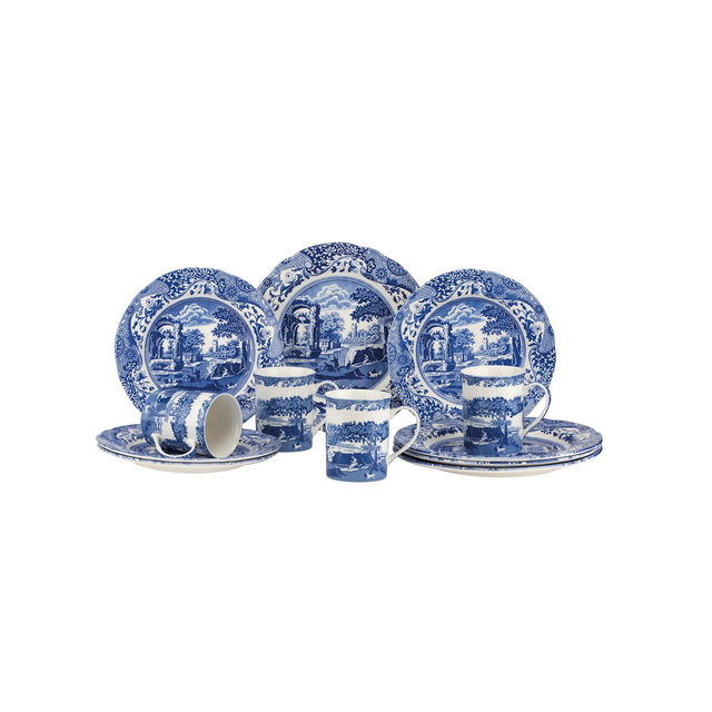 Spode Blue Italian 12-Piece Dinnerware Set,Service for 4