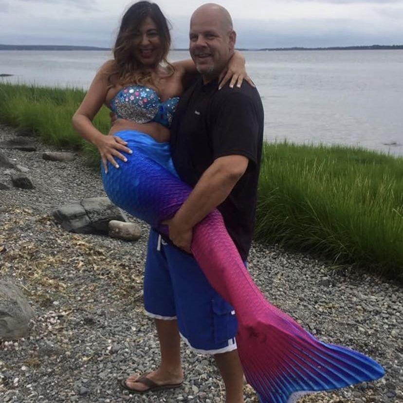 Beautiful Mermaid Moniquita's photo shoot in Rhode Island.