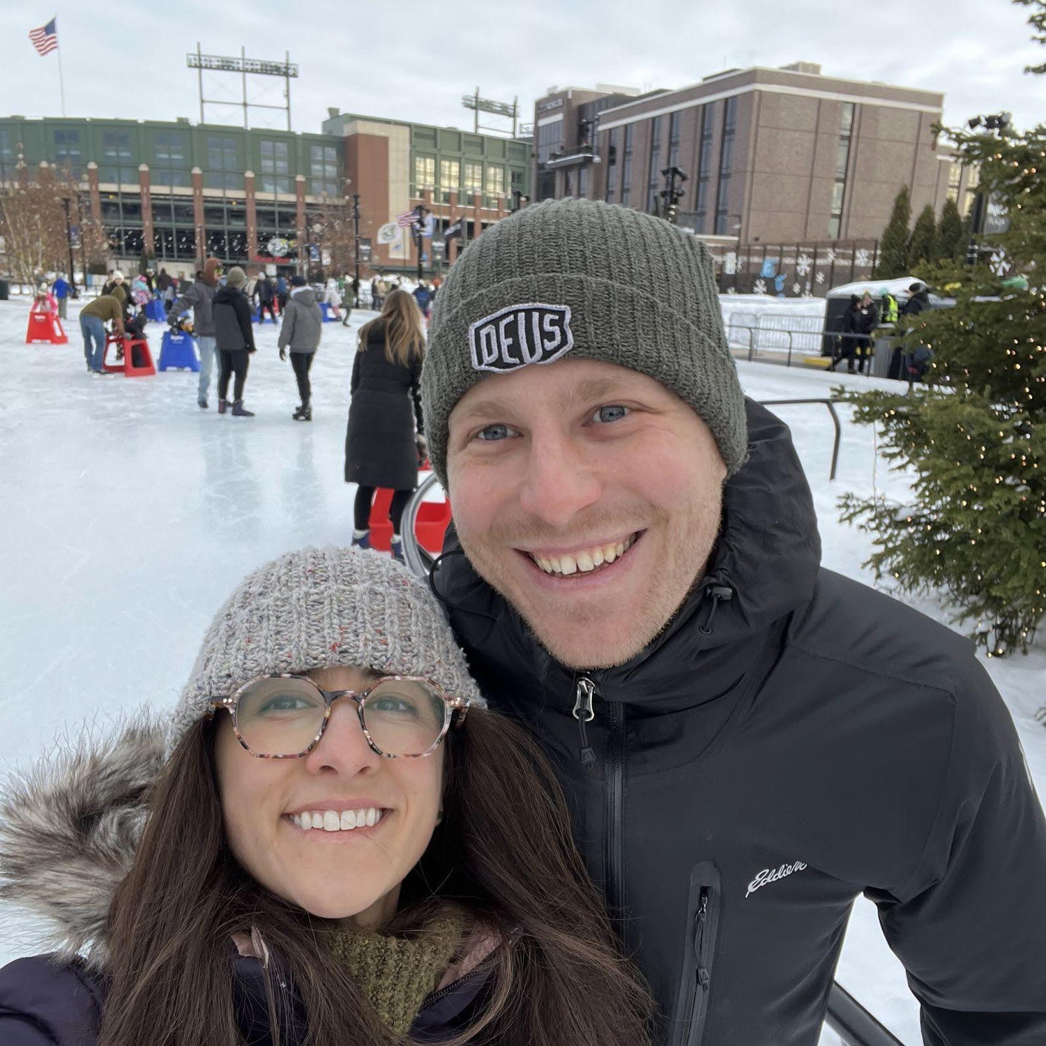 Ice skating at Lambeau