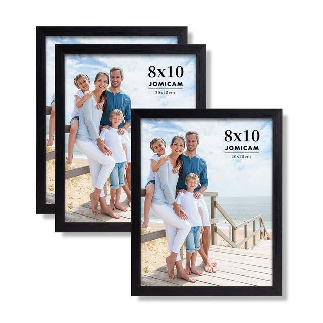 8x10 picture frame, JOMICAM picture Frames Set of 3 for gallery wall frames or table top black picture frames
