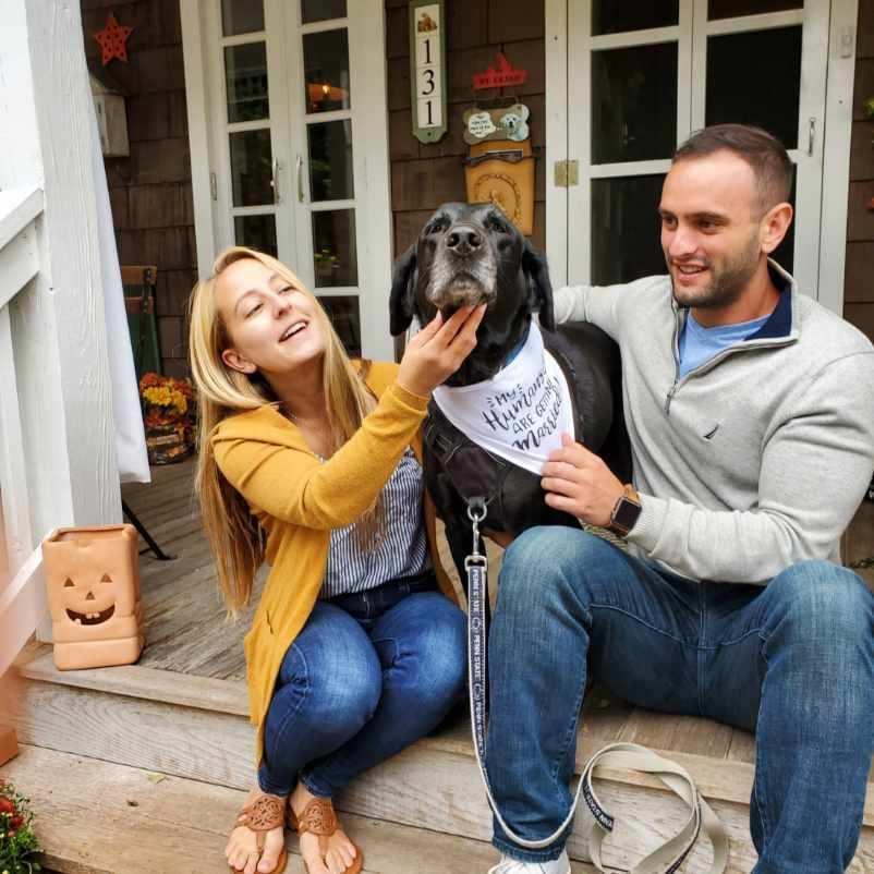 celebrating our engagement with our big guy