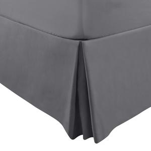 Utopia Bedding Bed Skirt Hotel Quality (15 Inch Fall), Iron Easy, Quadruple Pleated, Wrinkle and Fade Resistant - (Queen, Grey)