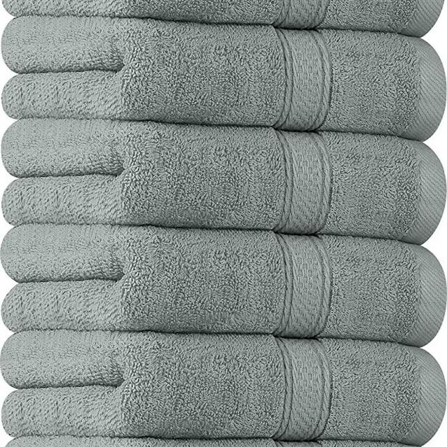 6 Pack Premium Large Hand Towels 600 GSM Cotton 16 x 28 Inches Utopia Towels