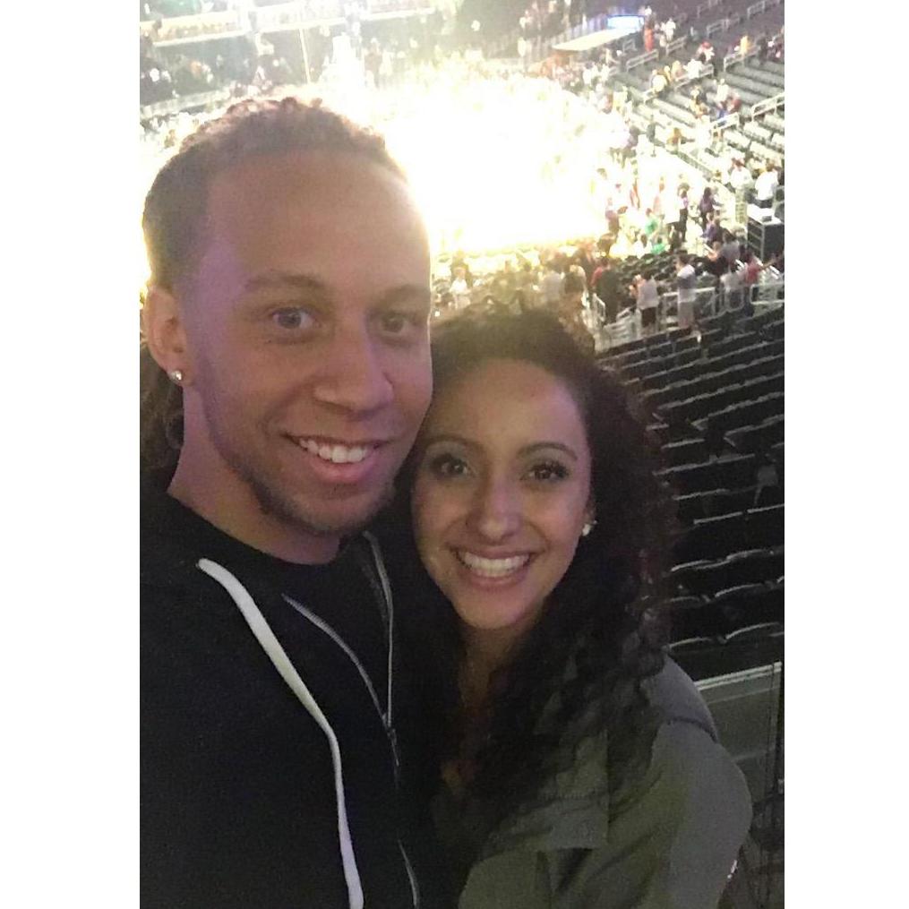 First Lakers game at the Staples Center