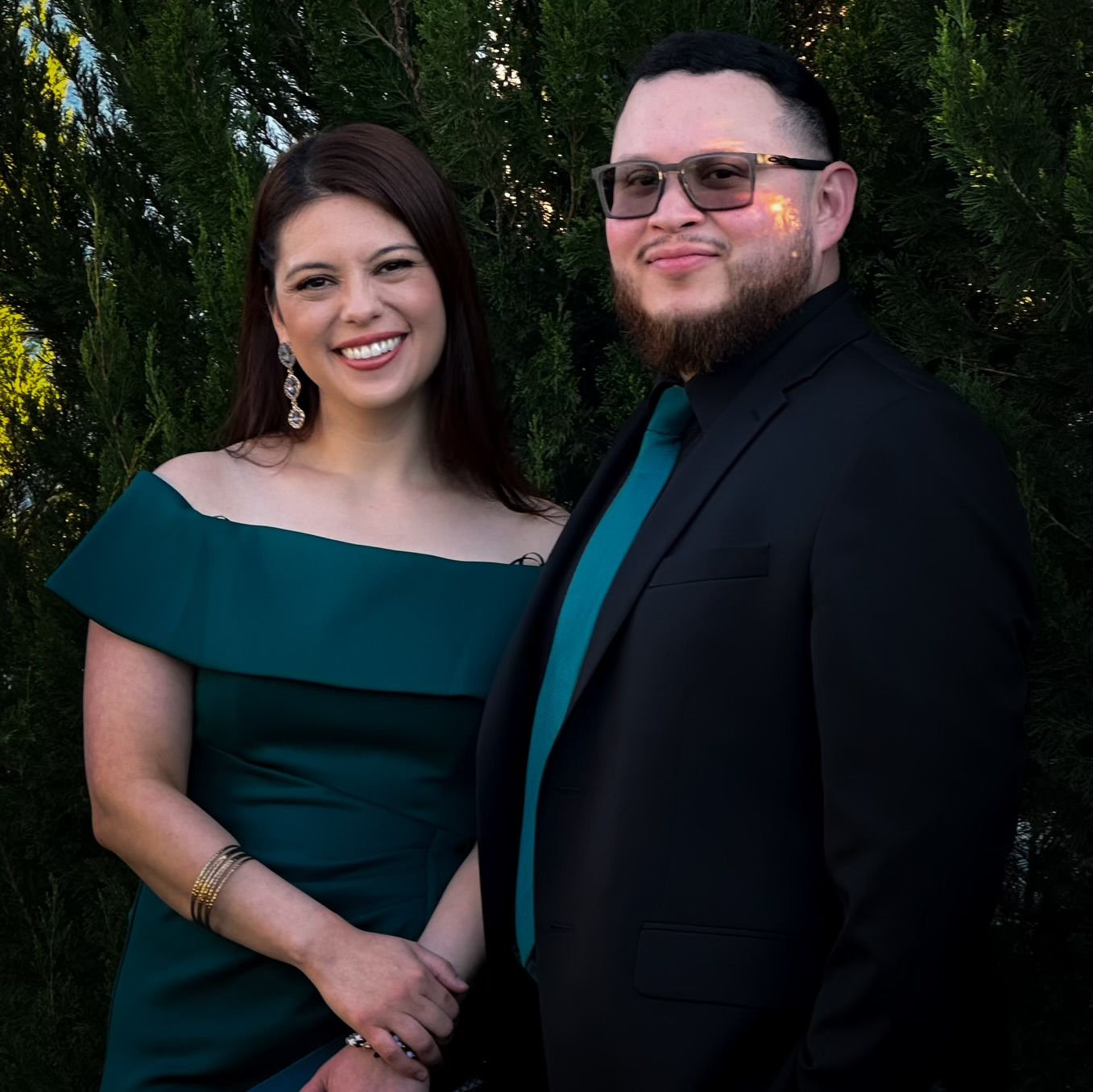 Unknowingly we matched our friend's wedding theme... Great memory!