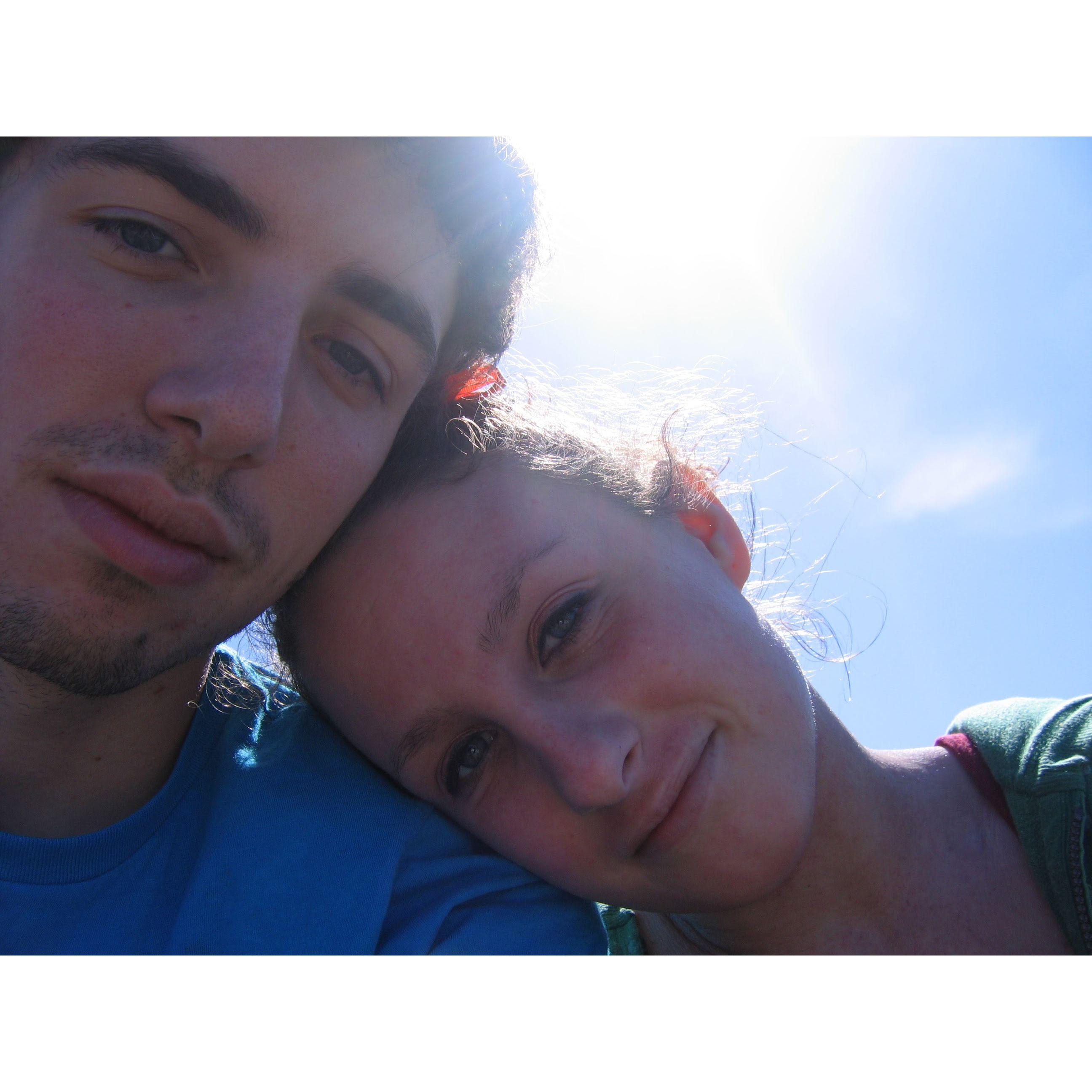 June 2008 - Forrest & Olivia at Friday Harbor on San Juan Island, WA