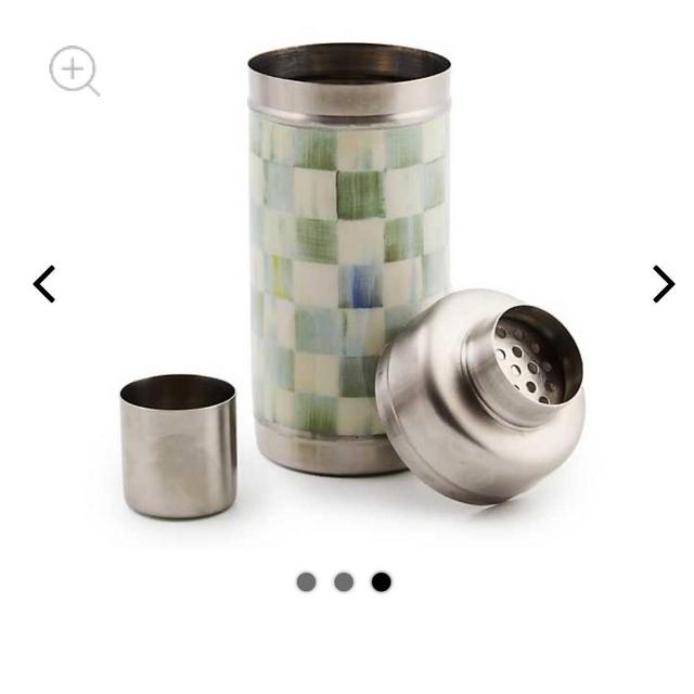Mckenzie Childs - Sterling Check Cocktail Shaker