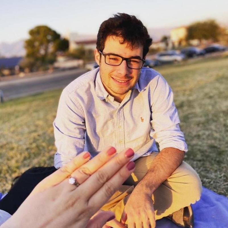 right after Dan proposed!