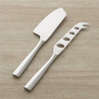 Marin Mirror 2-Piece Cheese Knife Set