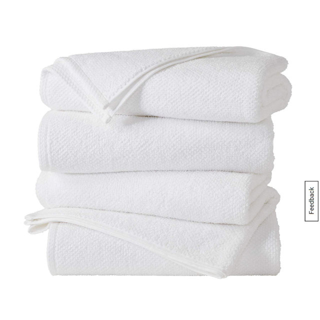 100% Cotton Textured 4 Pack Bath Towels