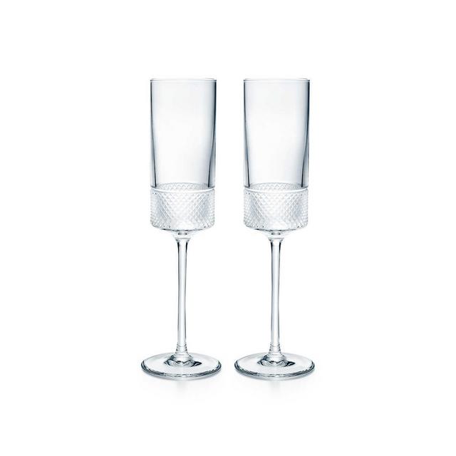Diamond Point Champagne Flute Set