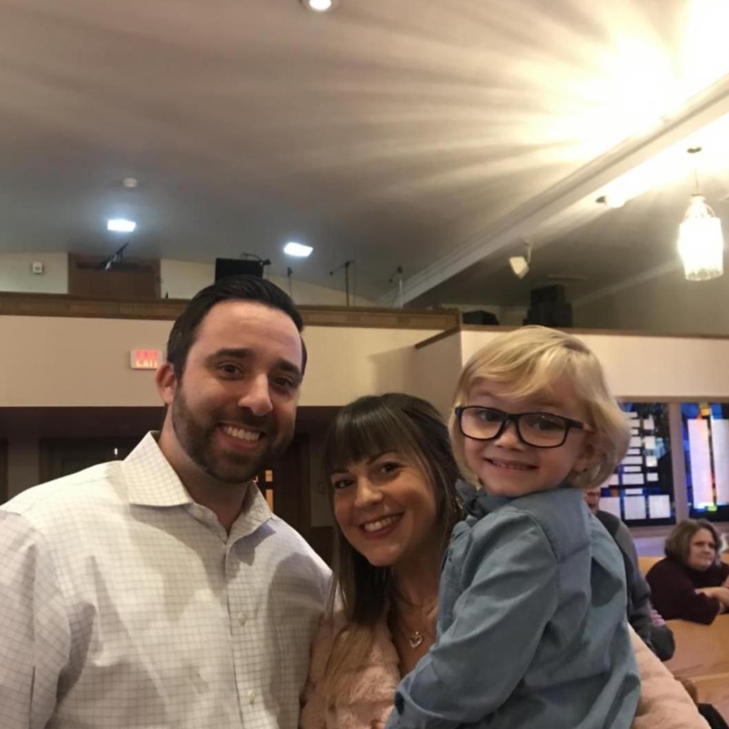 Tucker’s Baptism with Brittney’s Godson Carter
