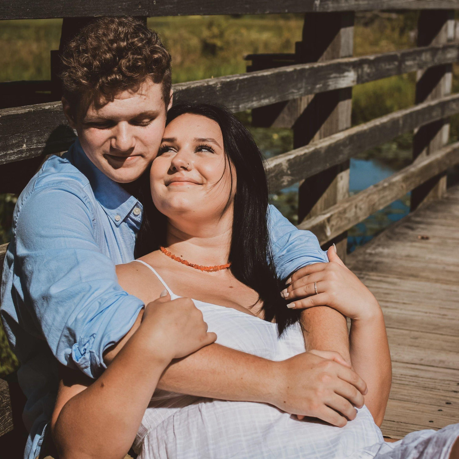 Snuck in some pictures together during my senior photos!