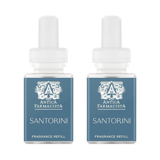 Pura & Antica Farmacista Home Scent Refill - Smart Home Air Diffuser Fragrance - Up to 120-Hours of Luxury Fragrance per Refill - Household Essential - Safe Diffuser Fragrance - 2 Pack, Santorini