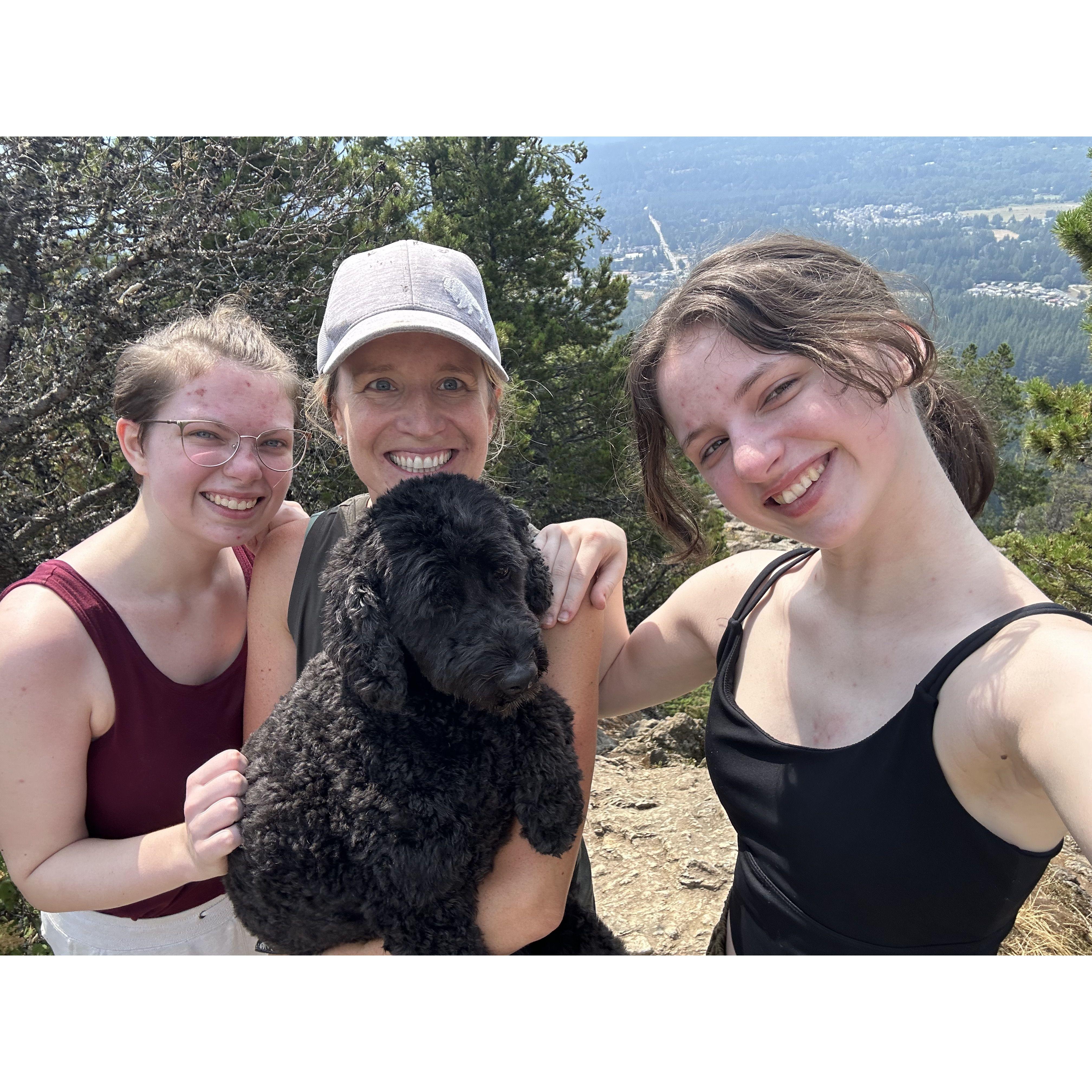Summit hike before Aria moves to VA