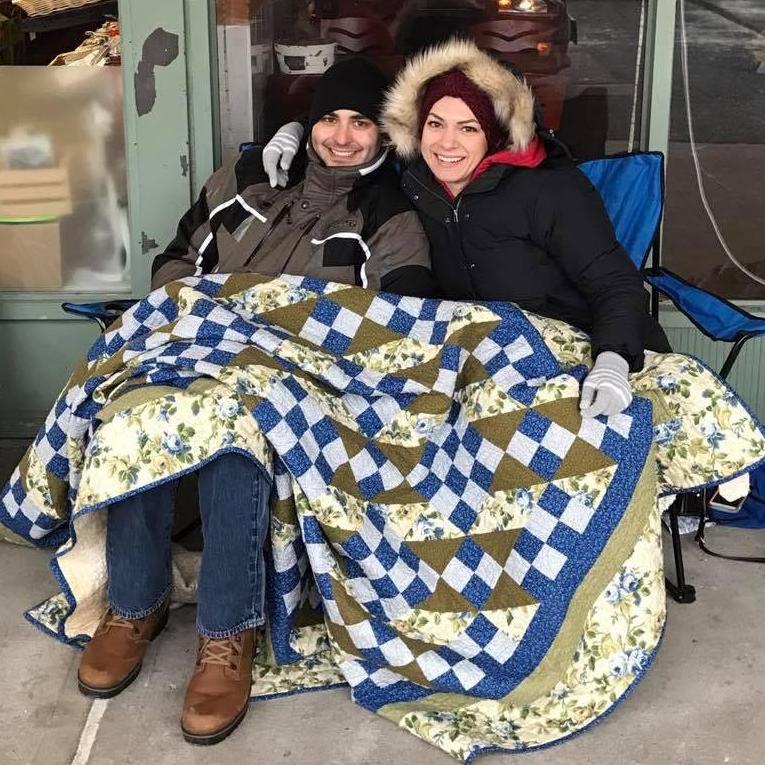 Camping out to adopt our fur baby, Sam, in a snowstorm. It was worth every minute.

February, 2017