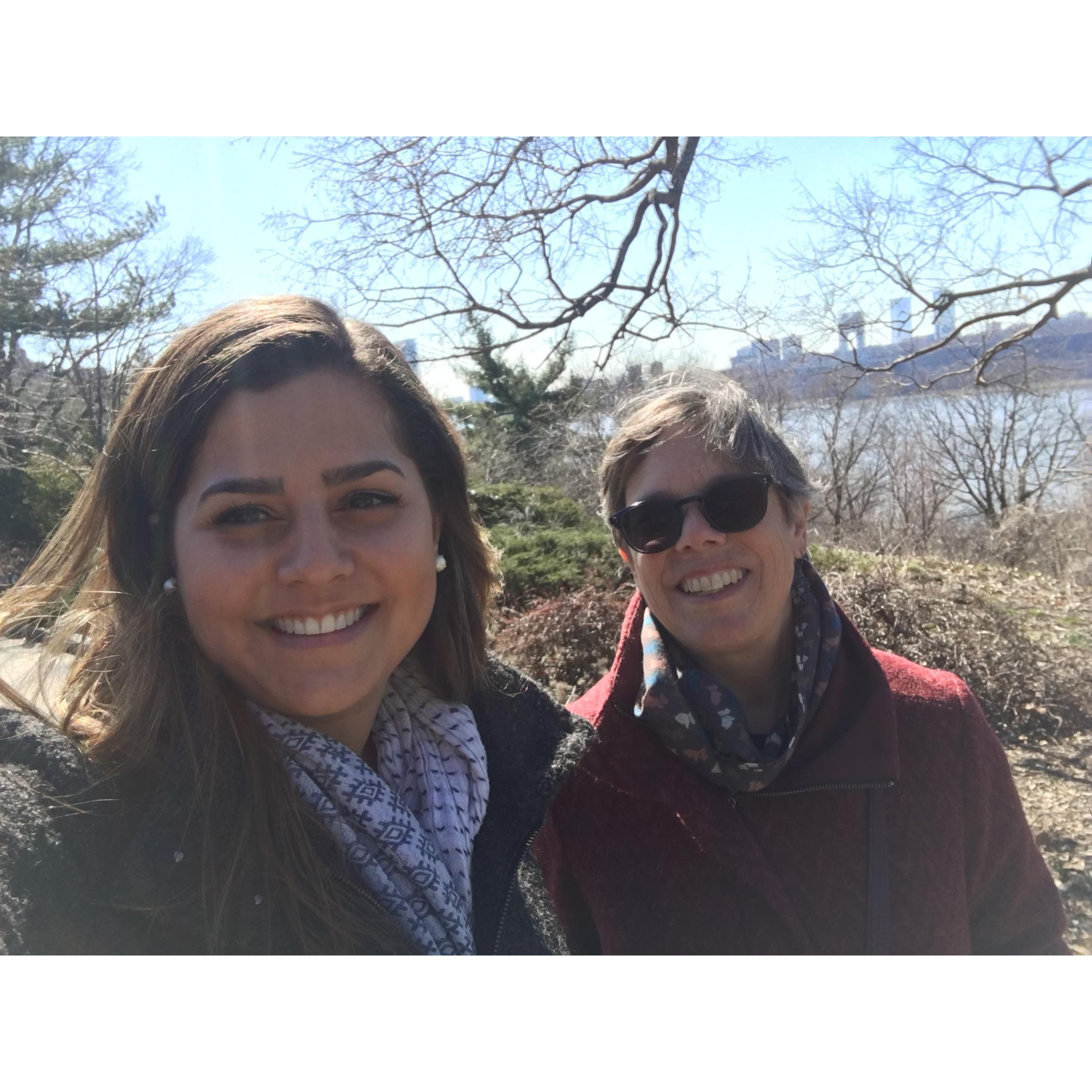 Marla & Yaara at the Cloisters NYC.