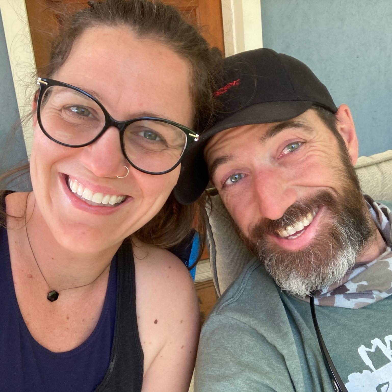 Hanging on our awesome front porch