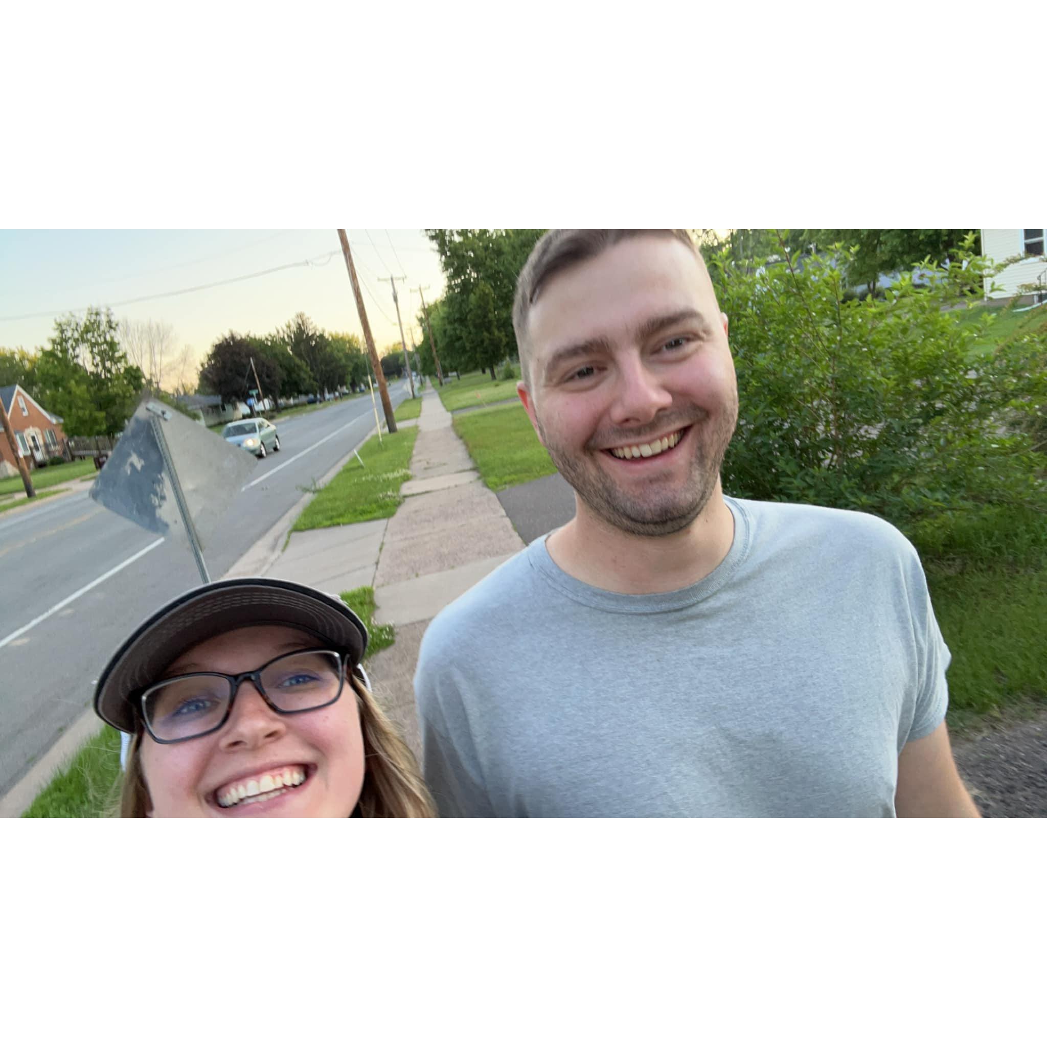 Nightly walks are one of our favorite things :)