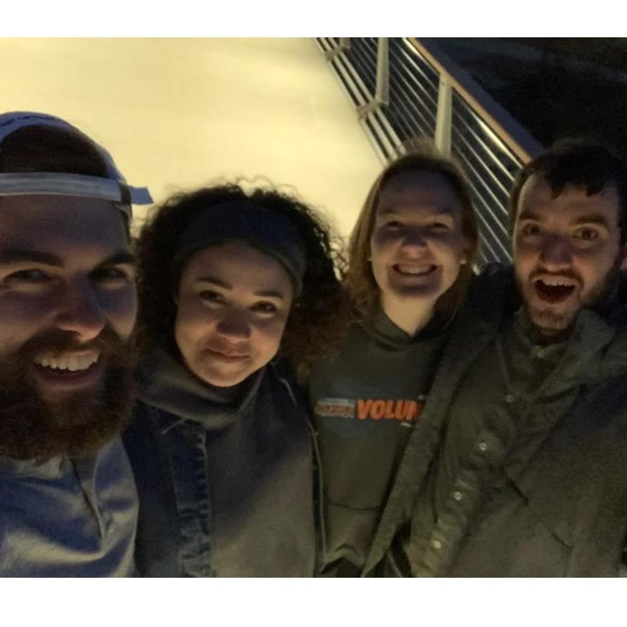 Celebrating madisons birthday at the S bridge in Dublin.