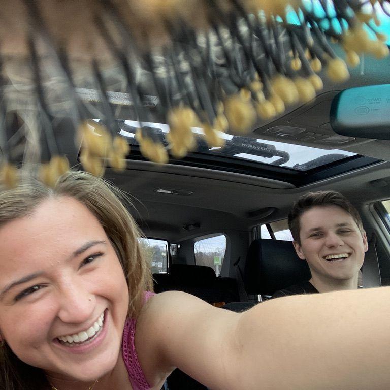 During over a year of dating, Tanner has endured countless "getting ready in the car" and me insisting we vlog while on our way.