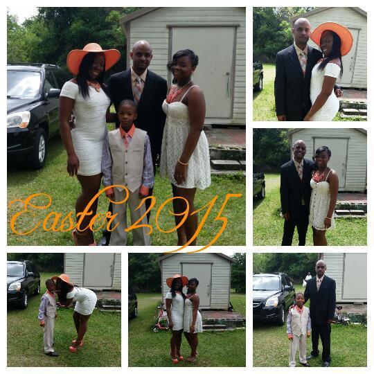 Our first Easter photoshoot color-coordinated as a family!