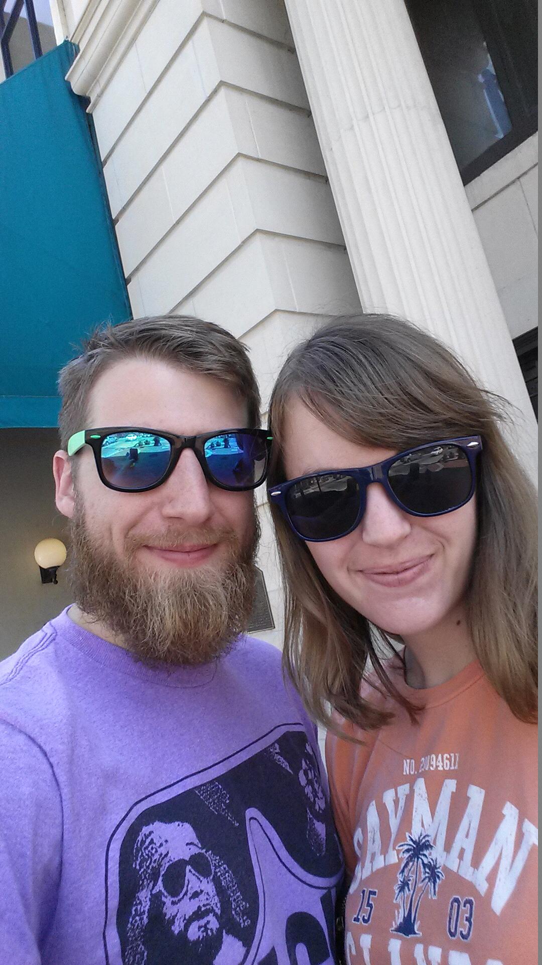 We got to explore Deland, Florida together while visiting Kristen's grandparents. Not as interesting as Paris, but it's a great picture of Kristen so it made the cut.