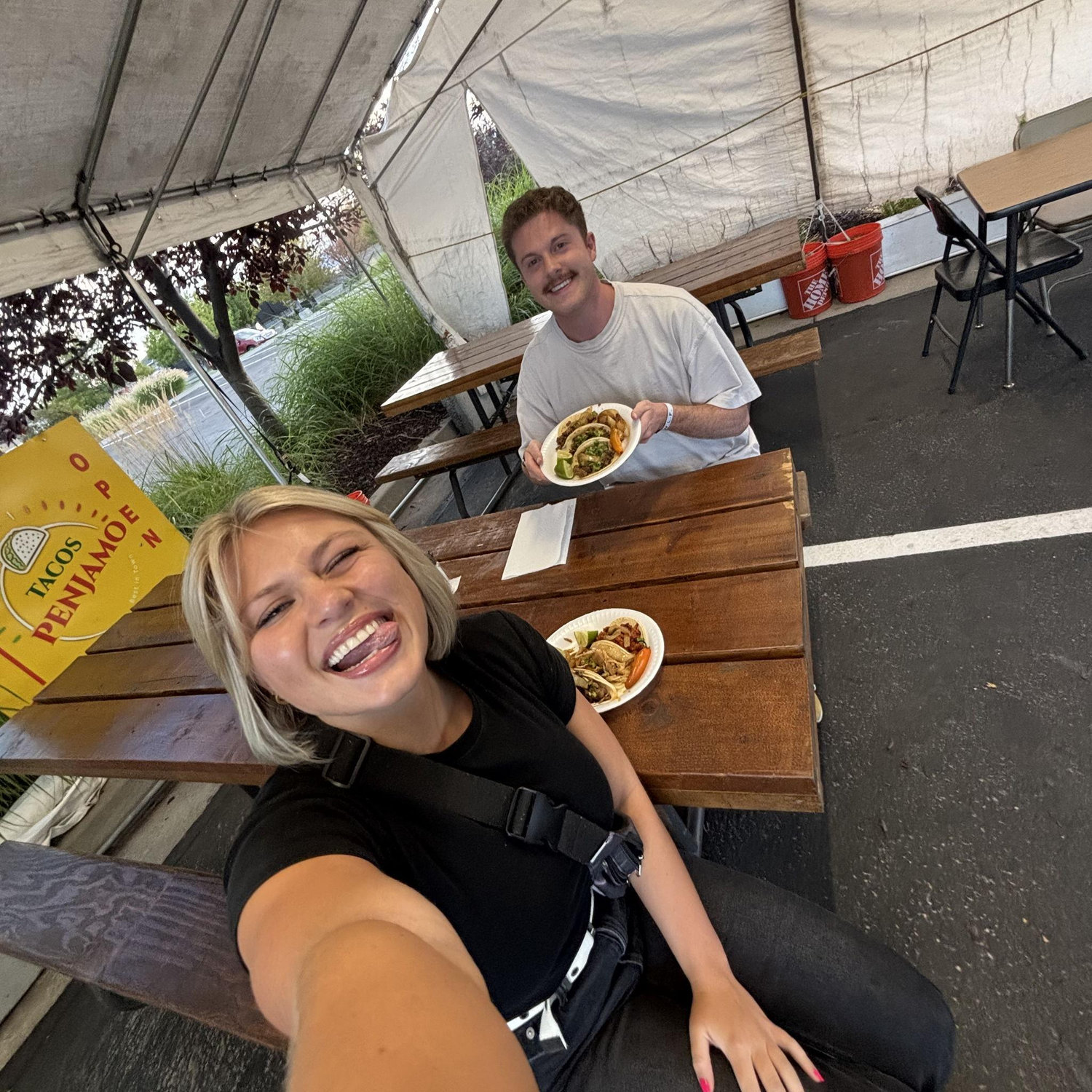 Our first date.