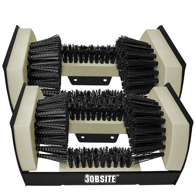 JobSite Boot Scrubber - The Original Shoe Scraper & Cleaner Brush (2 Pack)