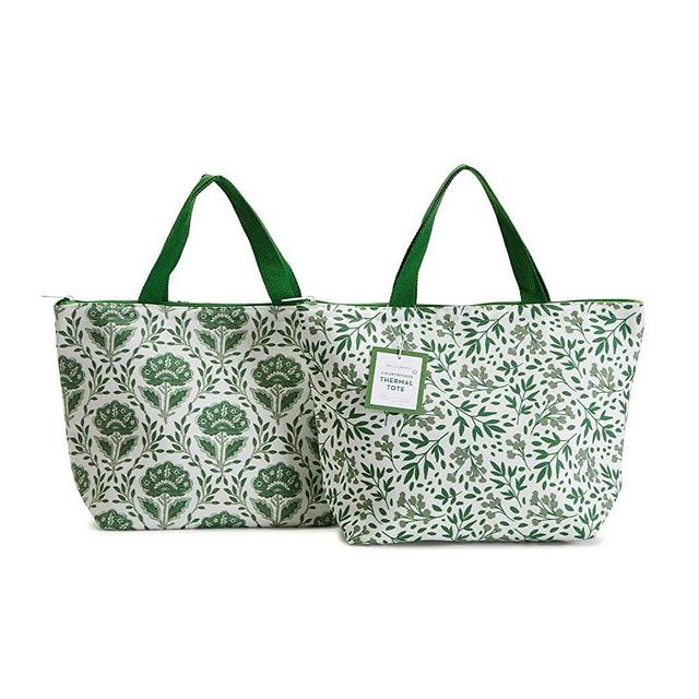 Two's Company Countryside Thermal Lunch Tote, Assortment of 2