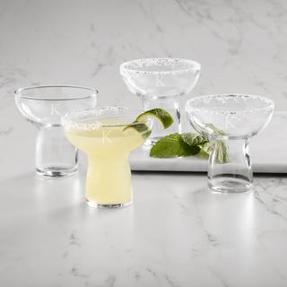 Personalized Stemless Margarita Glass, Set of 4