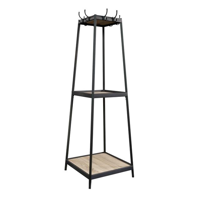 Sauder North Avenue Coat Rack, Charter Oak finish