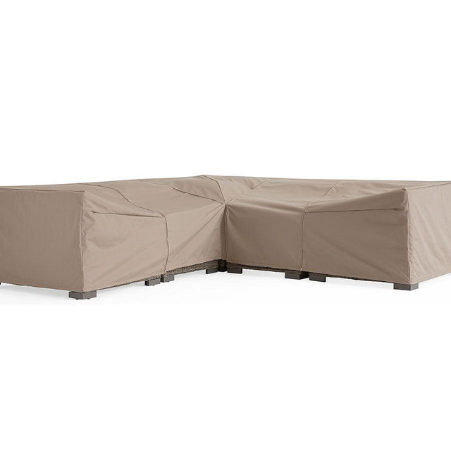 Huntington Custom-Fit Outdoor Cover - Sectional Slope Arm 5Pc (1 Corner/2 Armless/1 LA/1 RA)
