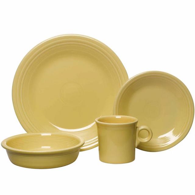 Sunflower Classic Rim 4-Piece Place Setting, Service for 1