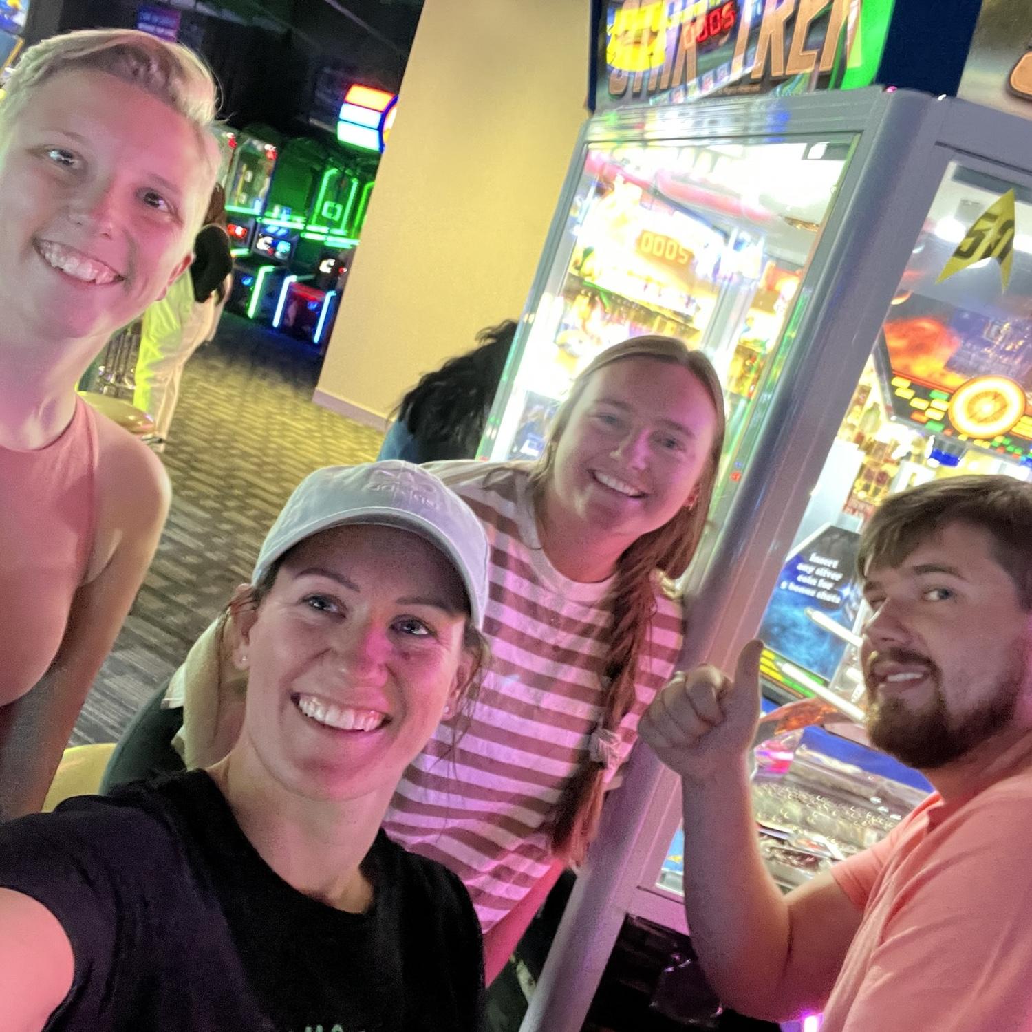 Dave and Buster’s with Kristan’s sister, Taylor, and her wife, Michelle!