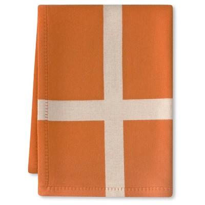 Cashmere & Wool Equestrian Throw, Orange