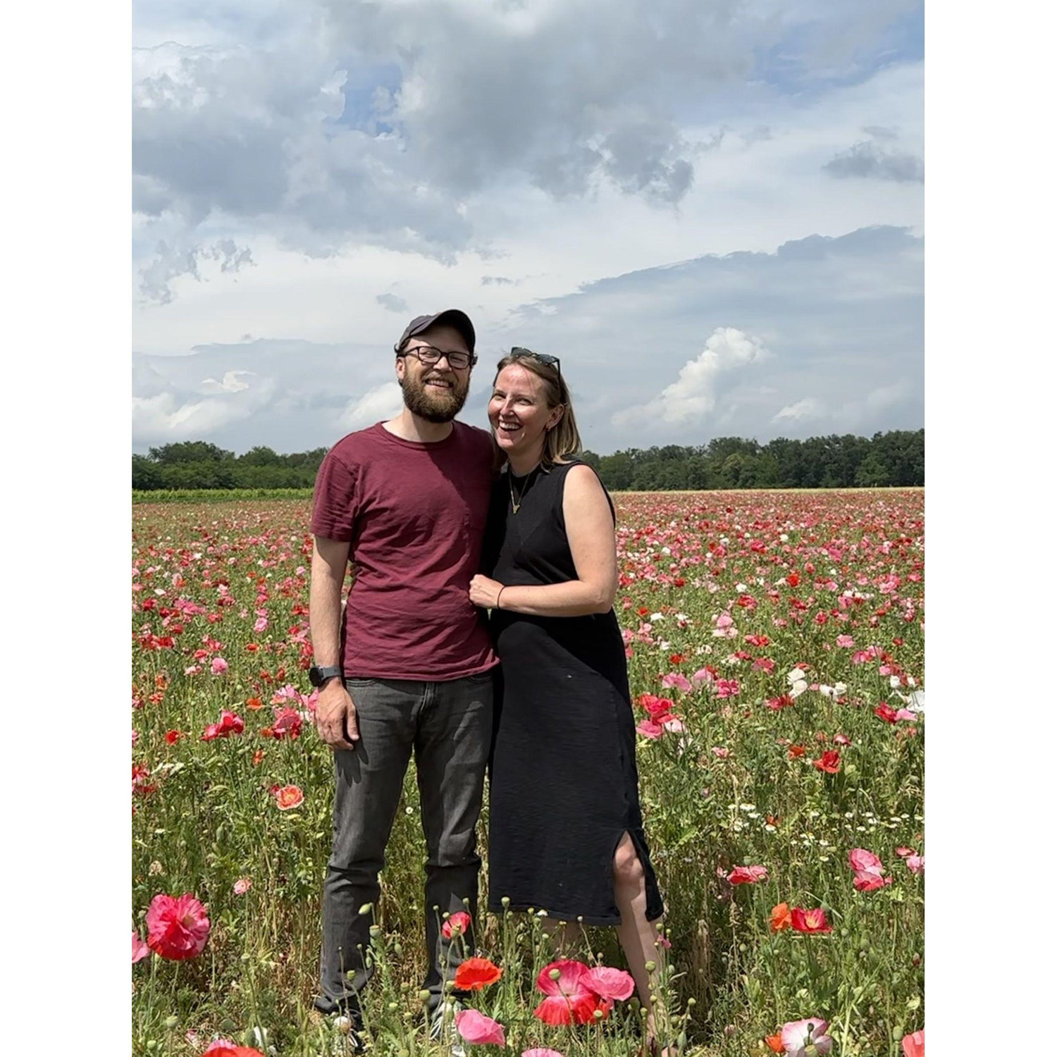 We found this insanely beautiful field of poppies while visiting with Anais and Terry in France