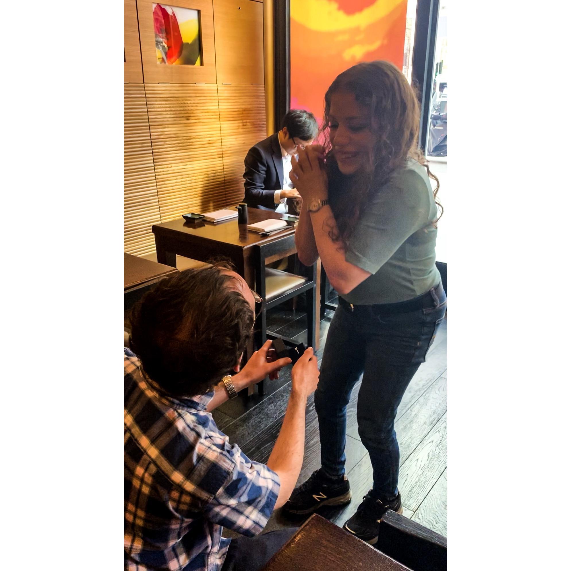 The proposal in London!
July 22, 2019