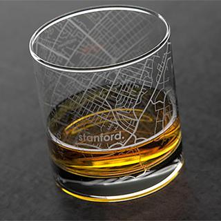 College Town Rocks Glass, Set of 2