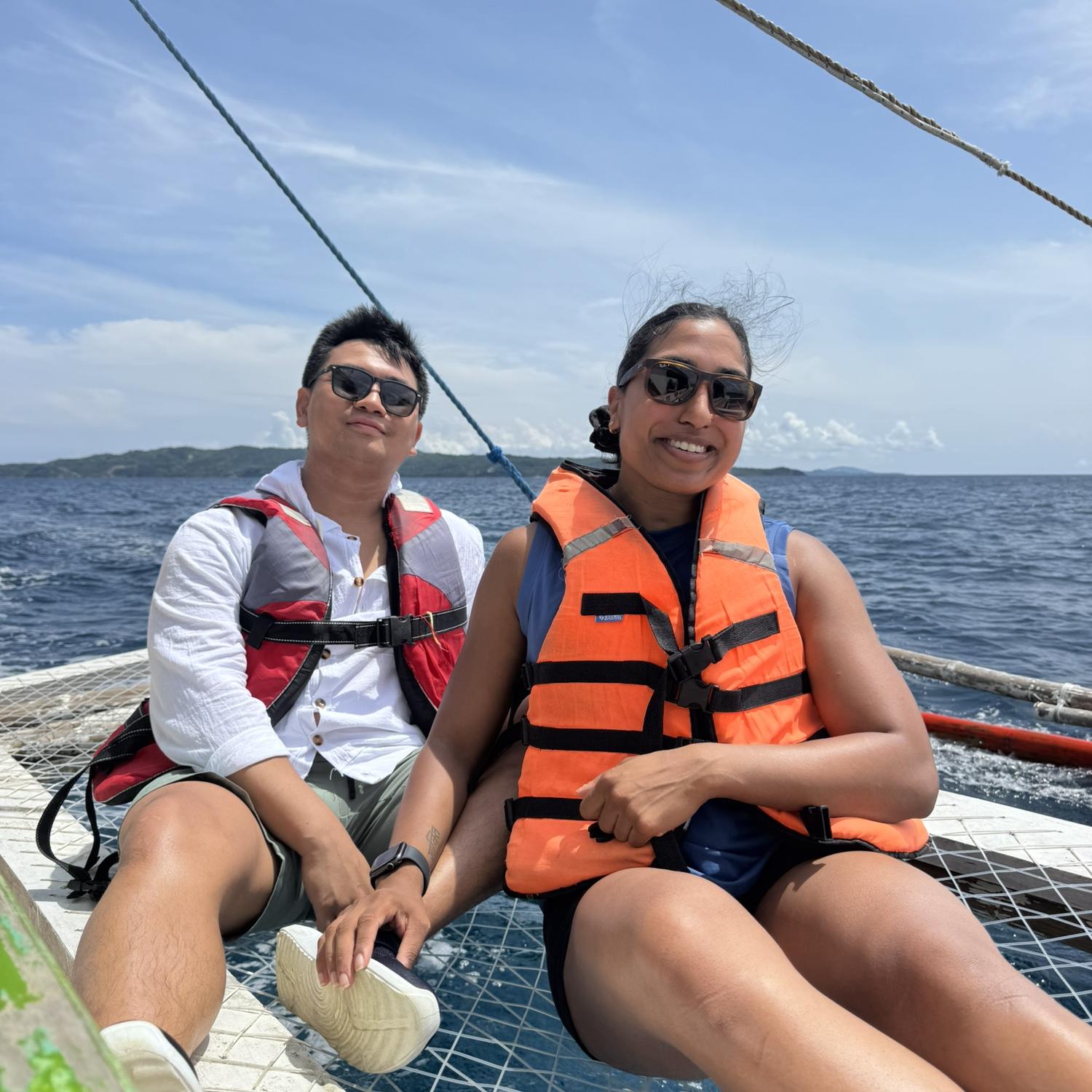 The Philippine Sea 🌊 (really trusted that netting!)