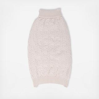 Cable Knit Dog Sweater