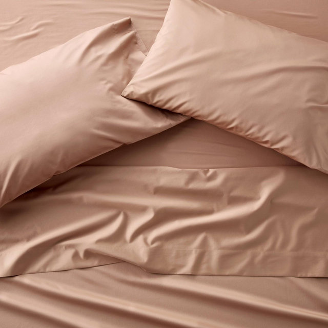 California King 600 Thread Count Sateen Sheet Set Light Adobe Clay - Casaluna™