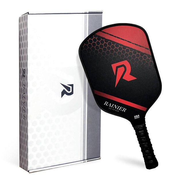 RAINIER PICKLEBALL 16MM Carbon Fiber Pickleball Paddle | USAPA Approved Pro Paddle for Control & Comfort | Lightweight Graphite Face | 2024 Professional Edition