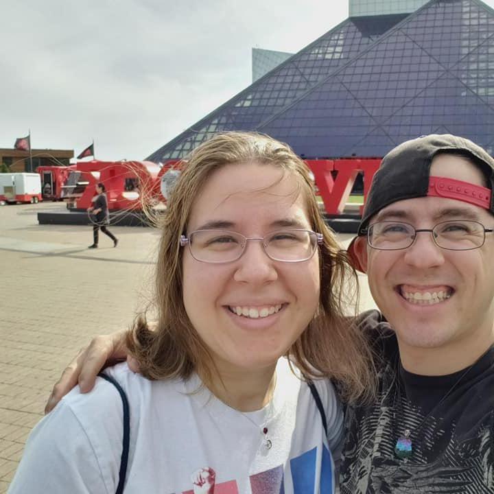 Trip to the Rock Hall. Surprisingly for as much as Chris knows and loves all sorts of music this was the first time he's ever been there!